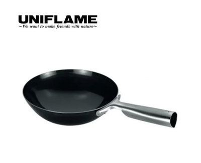 (現貨)UNIFLAME 中華鍋 17cm 炒鍋 中式炒鍋 鍋子 U-660027 露營 野炊 野營 野餐