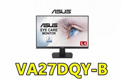*防刮款【UH 3C】華碩 ASUS VA27-DQY-B 防刮 27吋 商用顯示器 IPS 寬螢幕 LED 內建喇叭