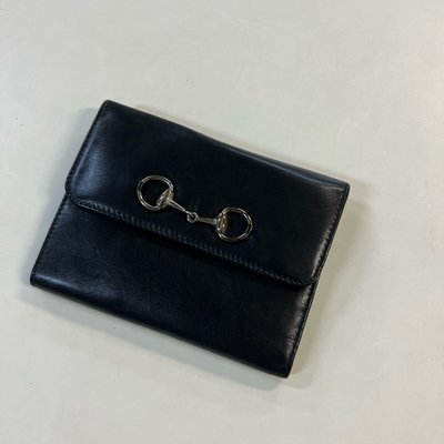 瑞奇二手精品 Gucci馬蹄釦 短夾 vintage 美品