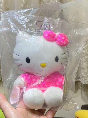SANRIO三麗鷗 hello kitty 麥當勞1999-2000年限定蒐藏款 絨毛玩具 -旗袍篇（全新未拆封）粉色kitty單隻
