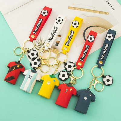 【米顏】 2022年足球杯明星球衣公仔鑰匙扣球迷小禮品紀念品C羅世界杯掛件
