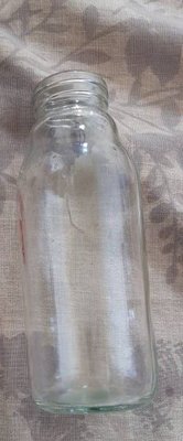 【紫晶小棧】玻璃瓶 玻璃罐 空罐 300ML 飲料瓶 收藏 DIY (現貨5個) 牛奶瓶 透明玻璃瓶