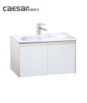 【水電大聯盟 】凱撒衛浴 LF5036 / B380C 面盆 浴櫃組 懸掛式浴櫃 含龍頭