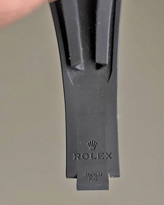 全新Rolex oysterflex 膠帶 size G , 遊艇折疊新品扣拆下 專櫃定價41000 350501