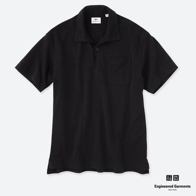 Uniqlo 經典 Engineered Garments  男裝寬版POLO杉(短袖) XS尺寸 特價:790元