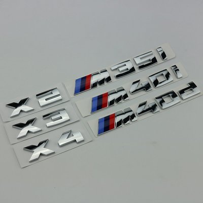 特賣-新款寶馬 BMW 標X2 X3 X4尾標M35i M40i M40d改裝車標后標排量標M貼紙 後車標