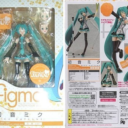 日版現貨VOCALOID 可動模型-初音未來MIKU HATSUNE 應援VER. (Figma#114