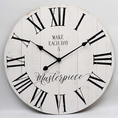 時鐘 美式復古實木掛鐘歐美風背景墻裝飾仿古家具裝飾鐘錶源頭