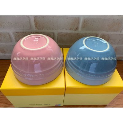 【珮珮雜貨舖】全新《LE CREUSET》陶瓷韓式飯碗 2入組 (糖果粉/海岸藍)