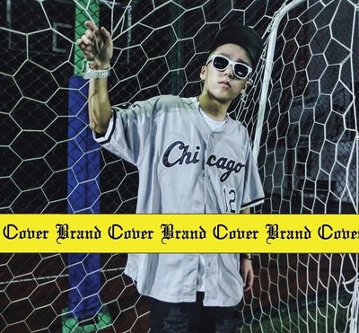 Cover Taiwan 官方直營 嘻哈 棒球衫 棒球球衣 Chicago 芝加哥 白襪隊 復古 Oversize 灰色