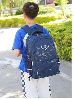 小學生2-5-8年級拉桿書包可拆卸爬樓梯輪男孩初中減負大容量背包-kby科貝