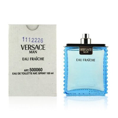 【現貨】Versace MAN Eau Fraiche 凡賽斯 雲淡風輕男性淡香水 100ML TESTER【小黃豬代購】