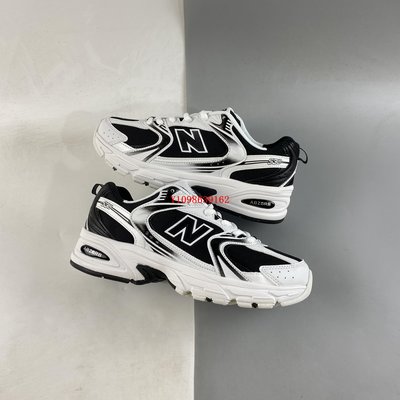 New Balance NB530系列 黑白 韓系 耐磨 增高 慢跑鞋 MR530SJ 男女鞋