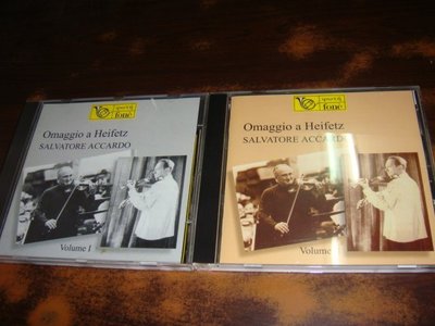 好音悅 Accardo 阿卡多 Omaggio a Heifetz 向海飛茲致敬 小提琴小品集 FONE 2CD