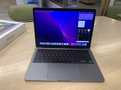 台中 2020年 MacBook Pro 13吋 i5 (1.4) 8G 256G 灰色 太空灰 蘋果電腦 87次
