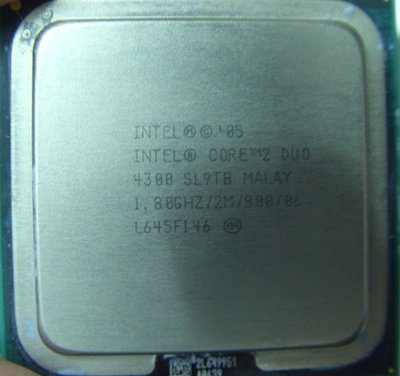 INTEL正式版E4300原廠CPU 4300 CORE 2 DUO SL9TB LGA775處理器