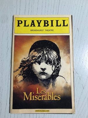 Playbill 百老匯 Les Miserables 悲慘世界 Broadway 2007年8月