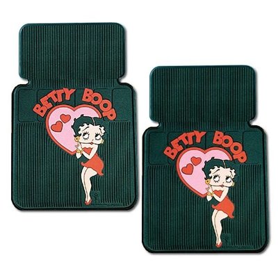 (I LOVE樂多)Betty Boop floor mat嬌羞貝蒂 汽車內裝地墊踏墊2個一組