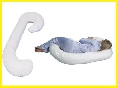 【特價】美國代購 Leachco Snoogle Total Body Pillow 孕婦專用托腹枕抱枕 白色