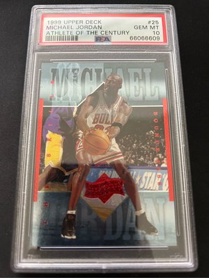 🐍🐐1999-00 Upper Deck Athlete Of The Century #25 Michael Jordan
