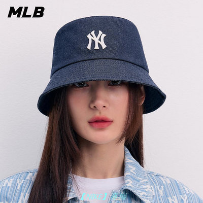 【NIKE 專場】耐吉MLB 牛仔丹寧漁夫帽 紐約洋基隊 (3AHTD014N-50NYD)【官方旗艦店】