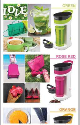全新💕美國OSTER隨行杯咖啡機（桃紅色）顏色:桃紅色 附件： 1.濾網 2.不鏽鋼濾網 3.咖啡量匙4.二用專利隨行杯（原購買$1980元）