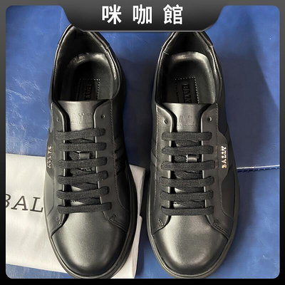 (咪咖)2023BALLY巴利男鞋男士休閑運動鞋增高板鞋小白鞋男式鞋子