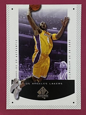 2002-03 SP Authentic #37 Kobe Bryant Los Angeles Lakers