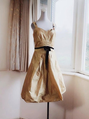 Donna Hsu 六藝 經典縫珠 純蠶絲洋裝