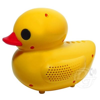黃色小鴨超可愛造型MP3插卡式多功能媒體音箱