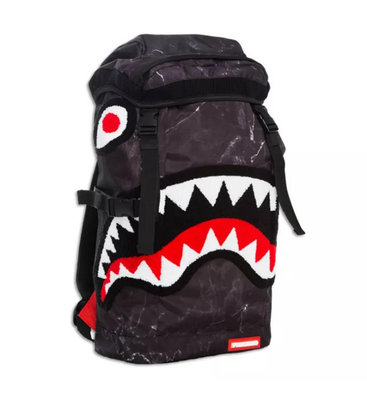 SPRAYGROUND Chenille Marble Shark 鯊魚 後背包 登山包