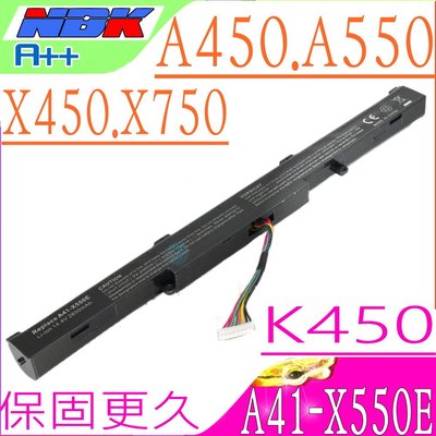 ASUS R752LA 電池 華碩 A41-X550E R751JN R751JX R752LB R752LD
