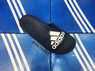 帝安諾-Adidas Voloomix GR  大logo 拖鞋 沙灘 迷彩 深藍 BA8858