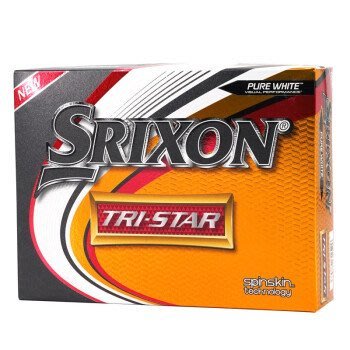 特賣-SRIXON史力勝高爾夫球三層球golf遠距離球高水準球TRI-STAR12顆裝