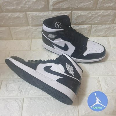 AiNMa™ 台灣公司貨 Nike air Jordan 1mid  全新 us11 carbon all star 黑白 熊貓 DD1649-001