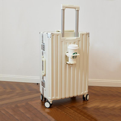 行李箱行李箱女新款26寸鋁框密碼拉桿箱耐用結實萬向輪登機旅行箱男旅行箱