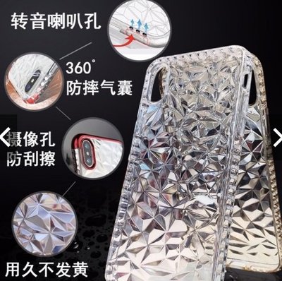 (全新)水晶鑽石手機保護殻 蘋果系列 3D格紋手機殼iphone7plus手機殼