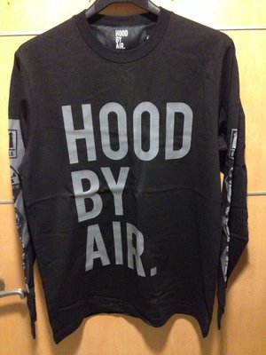 HBA Hood By Air Classic Long Sleeve T-shirt 品牌經典Logo厚印字體圖像長T