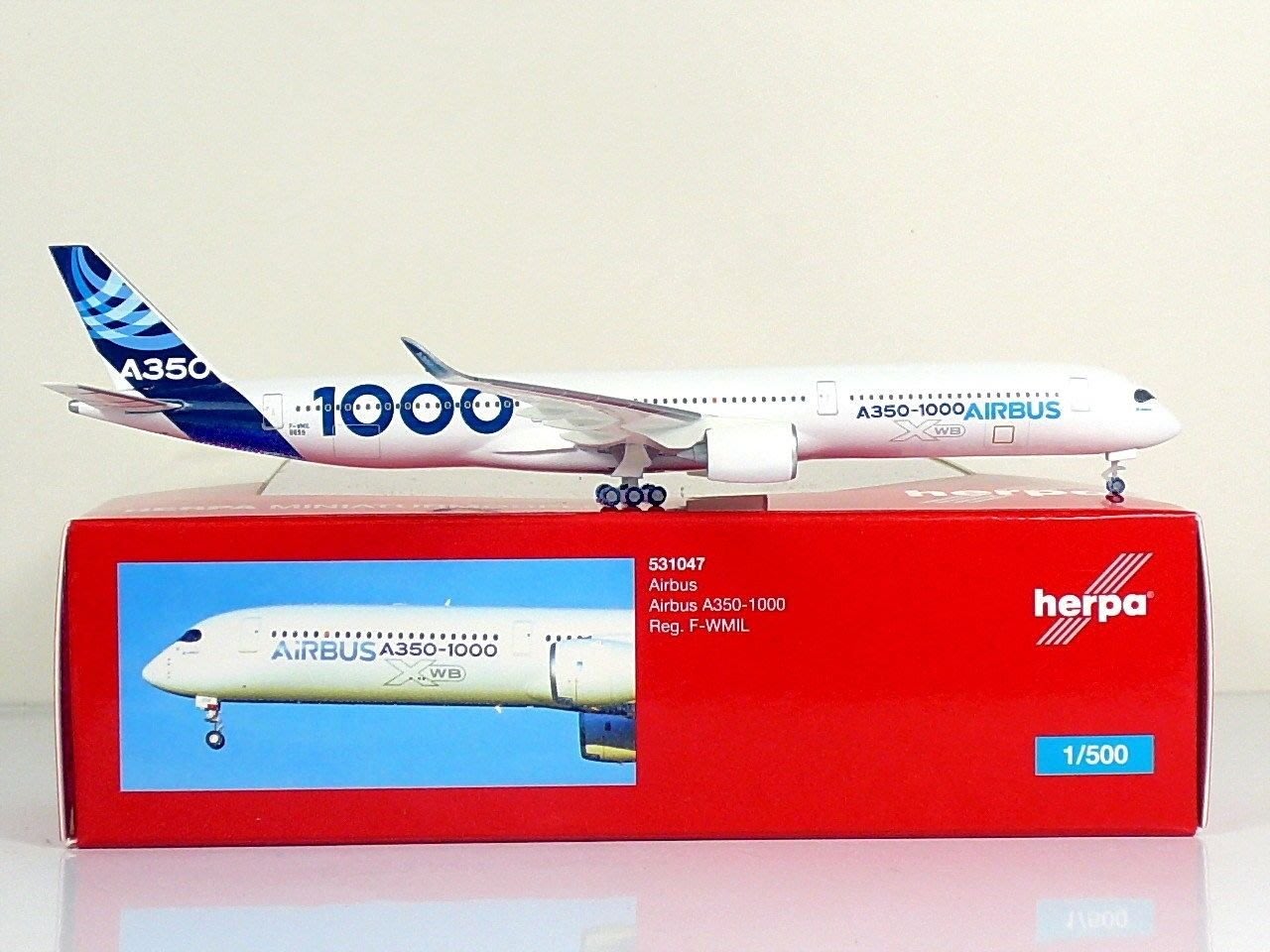 1/500 Herpa 金屬Airbus A350-1000 F-WMIL 531047 | Yahoo奇摩拍賣