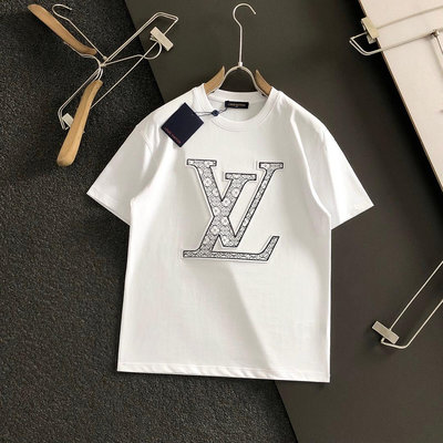 【皮皮購】l2024頂級版本頂級線繡潮流短袖T恤 官網在售 潮男時尚