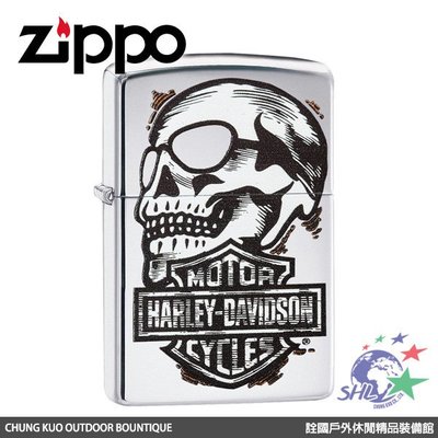 詮國 ZP535 Zippo 美系經典打火機 - Harley Davidson 哈雷骷髏 / 29281