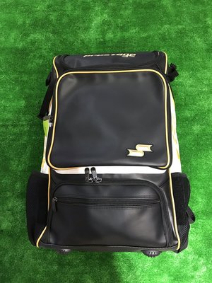 棒球世界全新　SSK PROSTAGE 棒壘球 後背式 個人裝備袋 側邊可放四支球棒特價MABB07-90黑/白