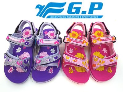 💗GP 2021年新款 兒童 運動涼鞋 花系列 女童 小童 防水 涼鞋 磁扣 GP涼拖鞋 兒童涼鞋 C21 0721