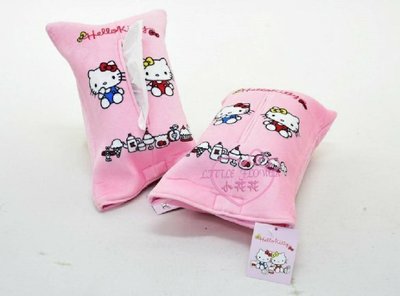 ♥小花凱蒂日本精品♥三麗鷗 kitty面紙套 面紙盒 -附面紙