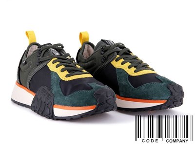=CodE= PALLADIUM TROOP RUNNER 麂皮輪胎潮鞋(綠黑黃) 77330-302 艾薇 陳芳語 女