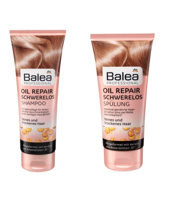 Balea 玫瑰花精油無矽靈專業洗髮乳/護髮乳