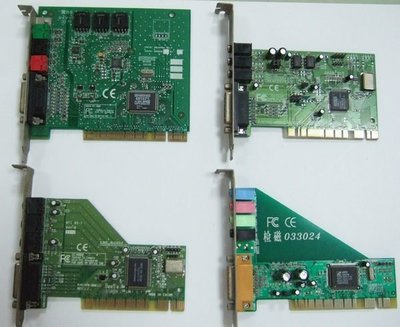【小楊電腦 】各廠牌二手音效卡有  2.1OR4.1 聲道 PCI 介面
