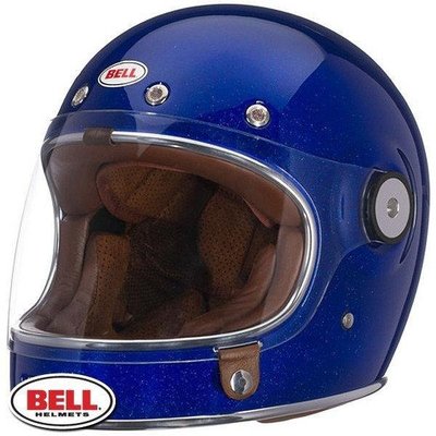 DNS部品 BELL Bullitt 復古經典款 金蔥藍 全罩安全帽 Vespa Harley