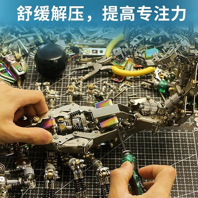 機械黨粉碎者蝎子金屬拼裝3D立體拼圖模型成人積木玩具男生日禮物