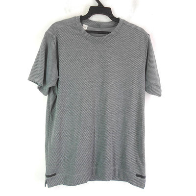 男 ~【ADIDAS】冷灰色條紋運動休閒T恤(4C122)~99元起標